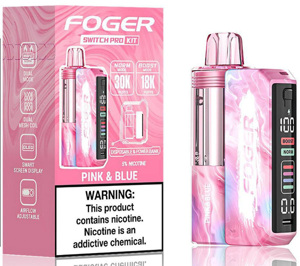 Foger Switch Pro Kit | 30,000 Puffs | 1050mAh | 5.0% | Type-C Rechargeable