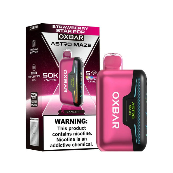 Oxbar Astro Maze | 50,000 Puffs | 5% | Type-C Rechargeable