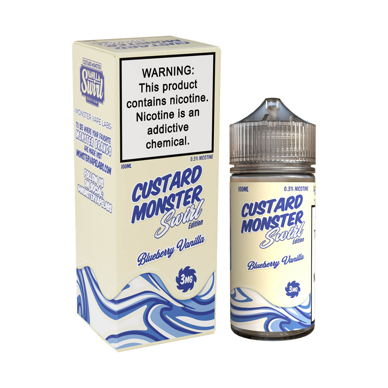 Custard Monster Swirl | Blueberry Vanilla | 100ML