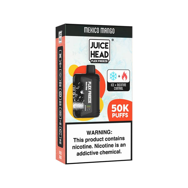Juice Head Flex Freeze 50K | 18ML | 50,000 Puffs | 5% | C-Type Rechargeable