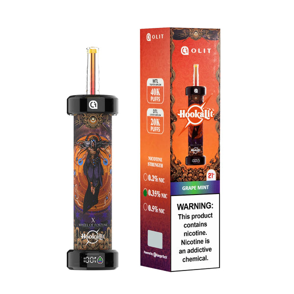 OLIT | HookaLit | 40ML | 40,000 Puffs | 3.5% | Type-C Rechargeable