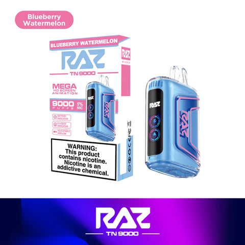 RAZ TN9000 | 12ML | 9000 Puffs | 5% | Type-C Rechargeable