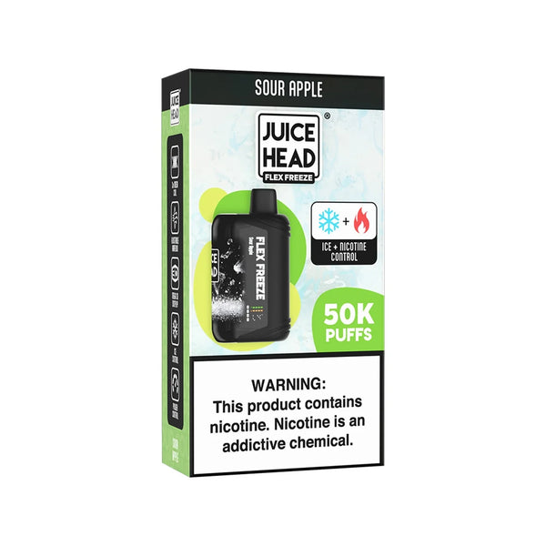 Juice Head Flex Freeze 50K | 18ML | 50,000 Puffs | 5% | C-Type Rechargeable
