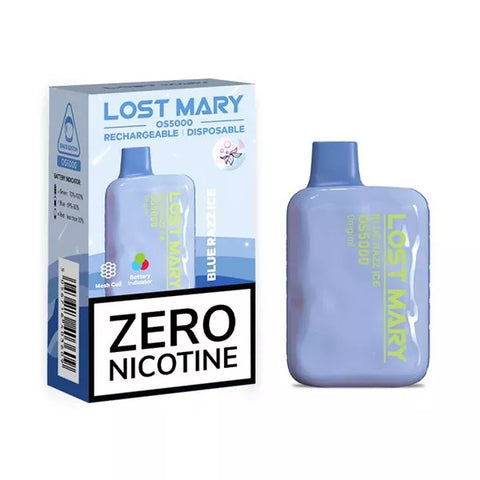 Lost Mary ZERO NICOTINE | 13ML | 5000 Puffs | 5.0% | Type-C Rechargeable