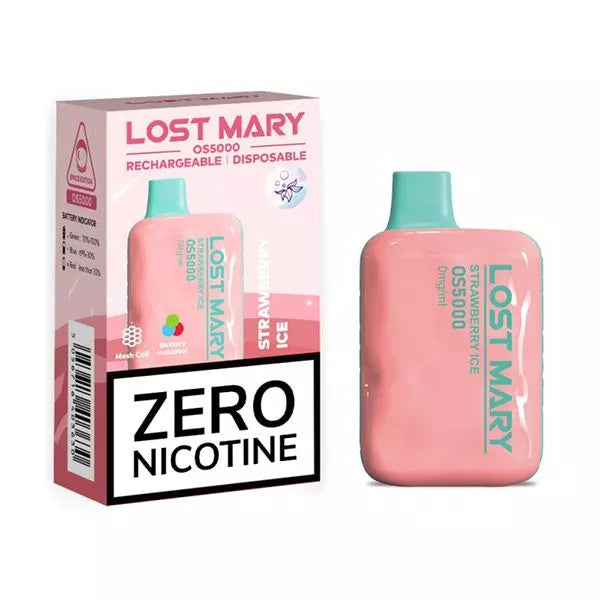 Lost Mary ZERO NICOTINE | 13ML | 5000 Puffs | 5.0% | Type-C Rechargeable