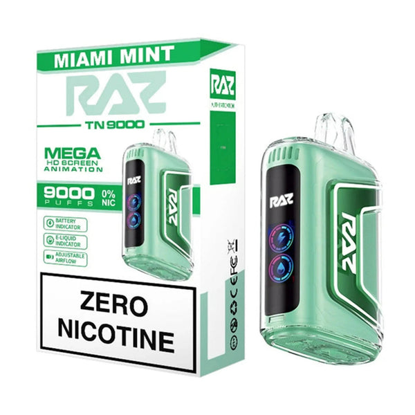 RAZ TN9000 ZERO NICOTINE | 12ML | 9000 Puffs | 5% | Type-C Rechargeable