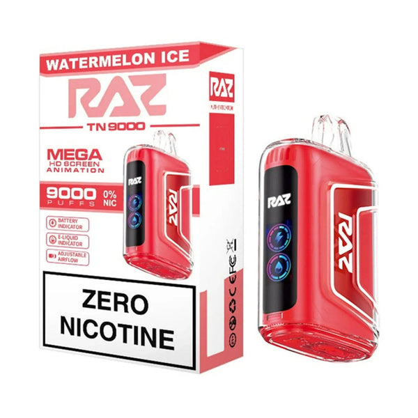 RAZ TN9000 ZERO NICOTINE | 12ML | 9000 Puffs | 5% | Type-C Rechargeable