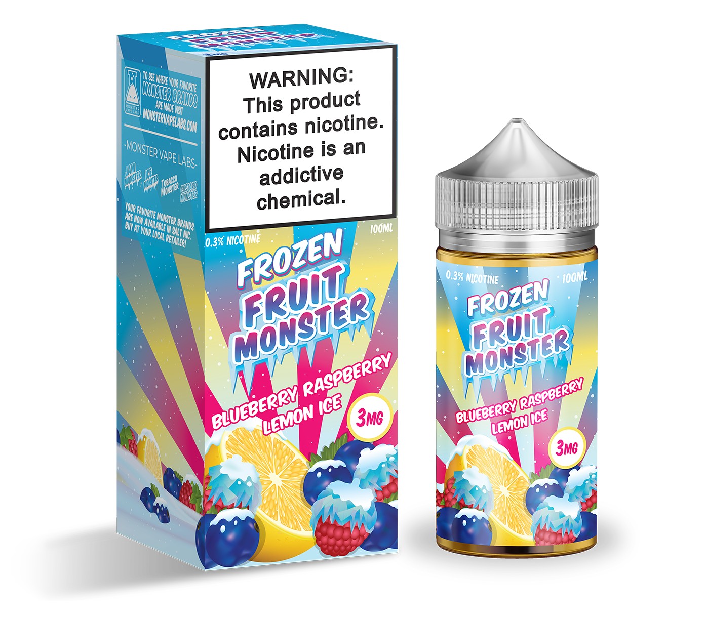 Frozen Fruit Monster | Blueberry Raspberry Lemon Ice | 100ML