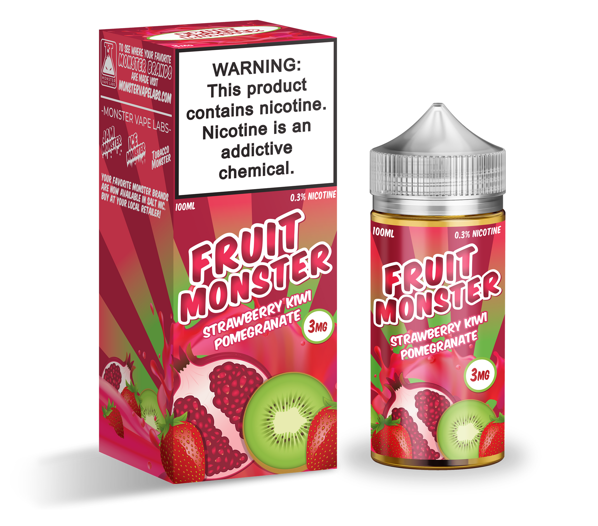 Fruit Monster | Strawberry Kiwi Pomegranate | 100ML