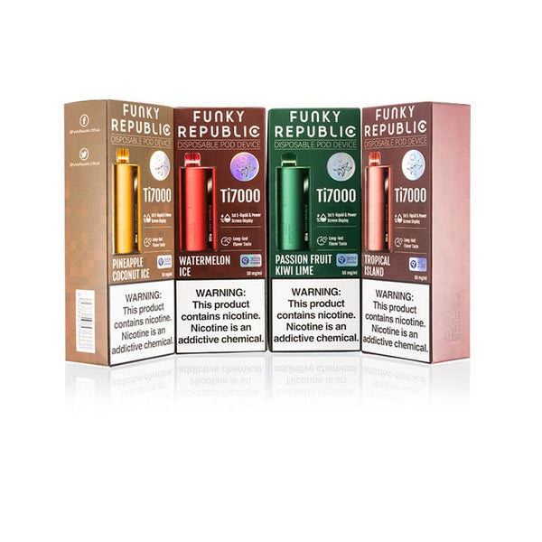 Funky Republic TI7000 | 17ML | 7000 Puffs | 5.0% | Type-C Rechargeable