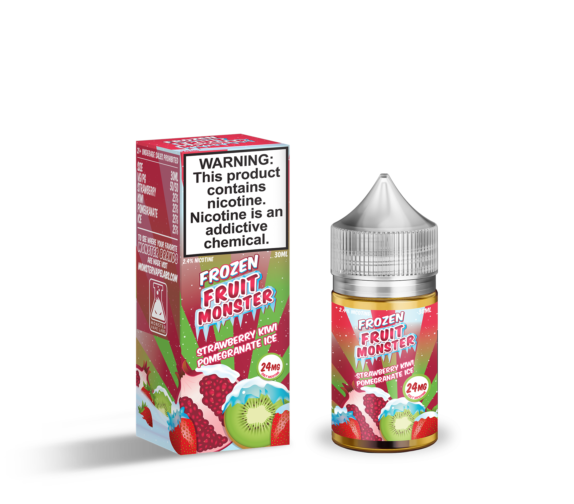 Frozen Fruit Monster Salt | Strawberry Kiwi Pomegranate | 30ML
